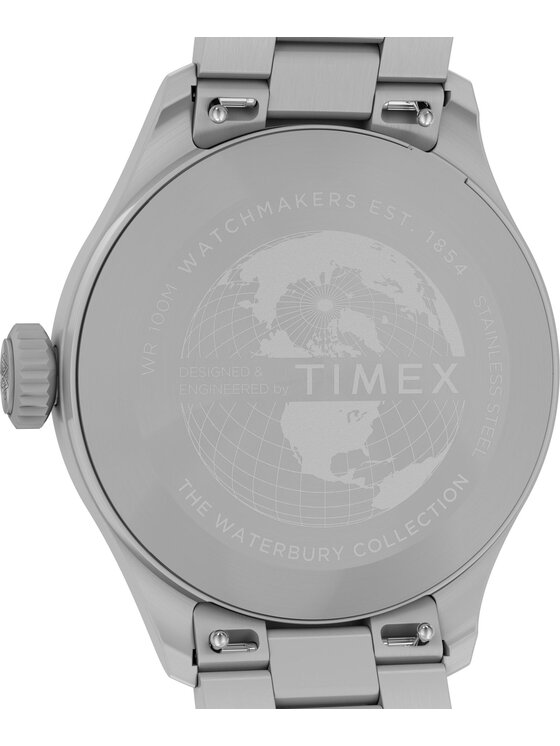 Timex Timex Zegarek TW2Y18800 Srebrny