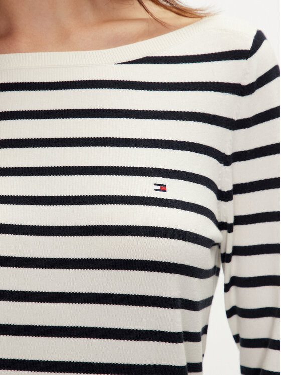 Tommy Hilfiger Tommy Hilfiger Megztinis WW0WW40099 Écru Regular Fit