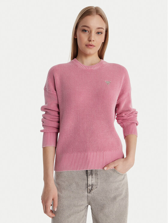Guess Jeans Guess Jeans Sweater W6RR20 Z3HM1 Rózsaszín Classic Fit