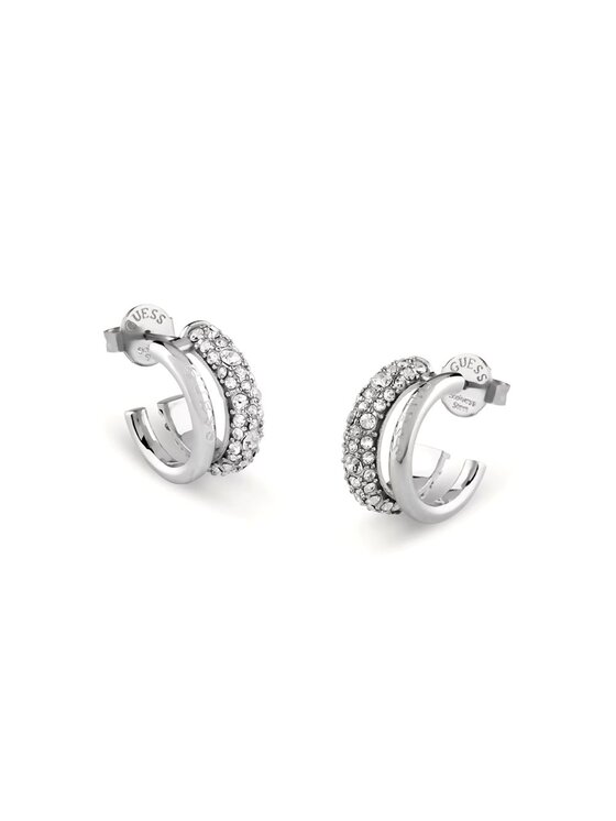Guess Guess Naušnice JUBE05197JW Stříbrná