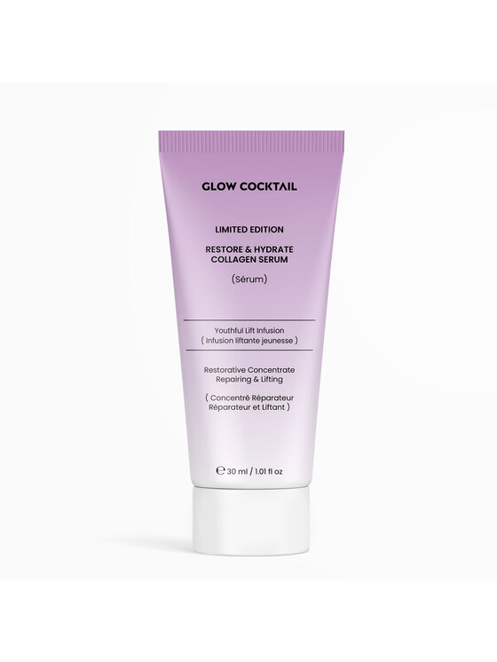 Glow Cocktail Glow Cocktail Limitowana edycja SERUM KOLAGENOWEGO RESTORE & HYDRATE 30 ml Zestaw do pielęgnacji skóry