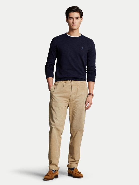 Polo Ralph Lauren Polo Ralph Lauren Пуловер Ls Sf Cn Pp 710684957001 Тъмносин Slim Fit