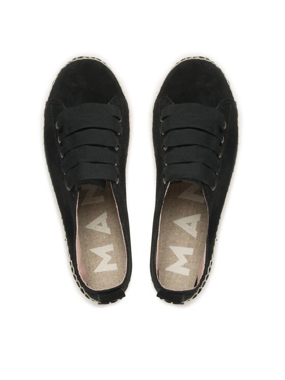 Manebi Manebi Espadrile Lace-Up Espadrilles K 1.0 E0 Negru