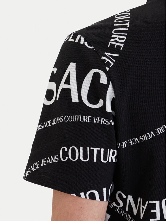 Versace Jeans Couture Versace Jeans Couture Polokošile 80GAG6R0 JS556 Černá Regular Fit