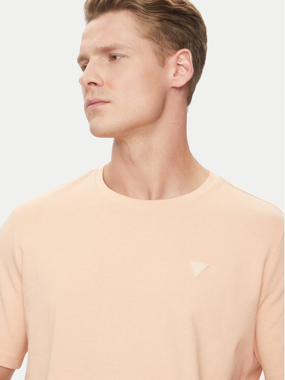 Guess Guess T-Shirt M4YI0A KCCM1 Pomarańczowy Regular Fit