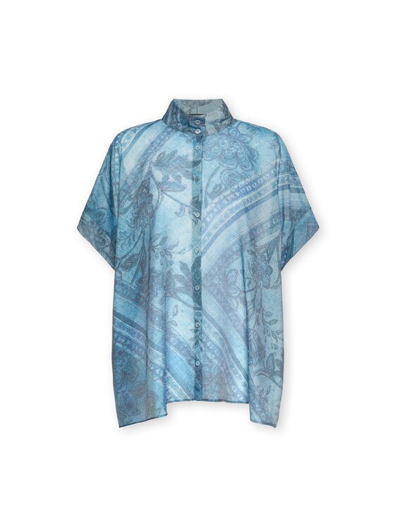 Elena Mirò Elena Mirò Blusa 2004E000348N001 Turchese Regular Fit