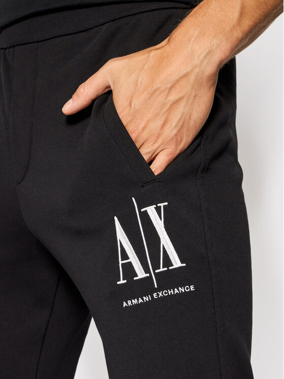 Armani Exchange Armani Exchange Pantaloni da tuta 8NZPPA ZJ1ZZ 1200 Nero Regular Fit