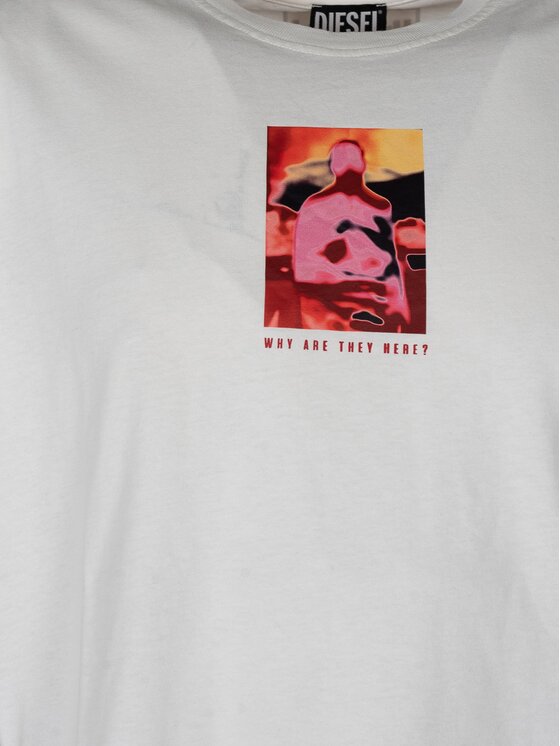 Diesel Diesel T-shirt A06605-0BEAF Bianco Regular Fit