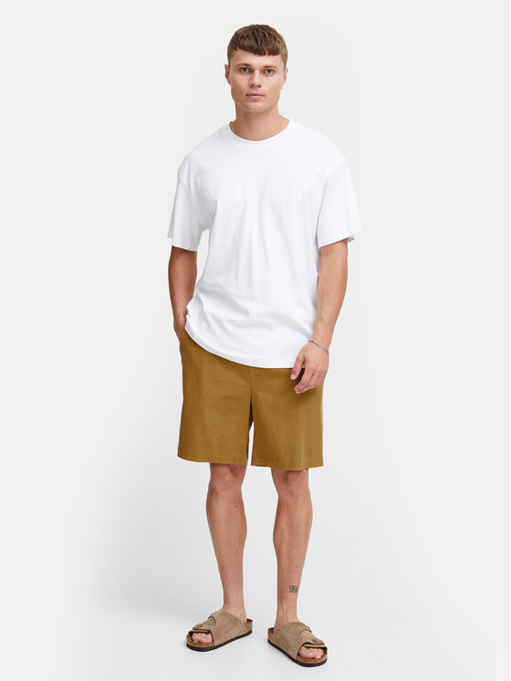 Solid Solid Шорти з тканини 21108168 Коричневий Regular Fit