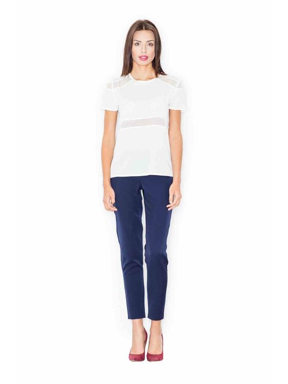 FIGL FIGL Halenka M468 Bílá Regular Fit