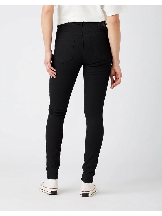 Wrangler Wrangler Jeans HIGH RISE SKINNY Nero Skinny Fit