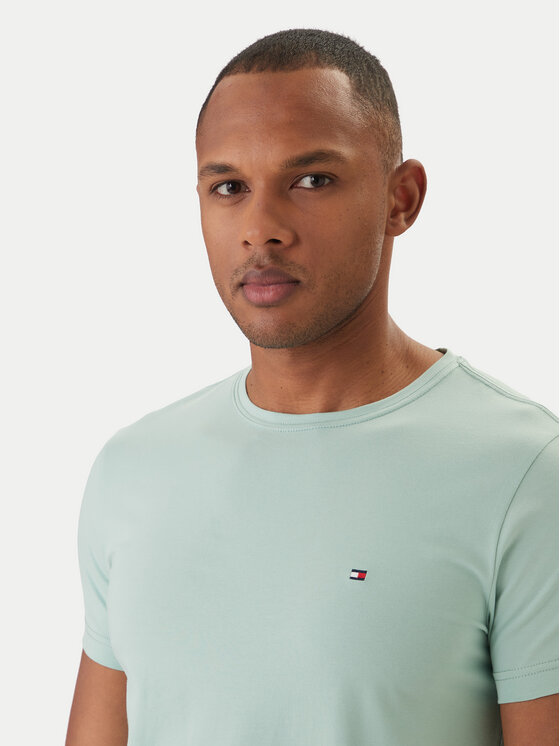 Tommy Hilfiger Tommy Hilfiger T-shirt MW0MW10800 Zelena Slim Fit