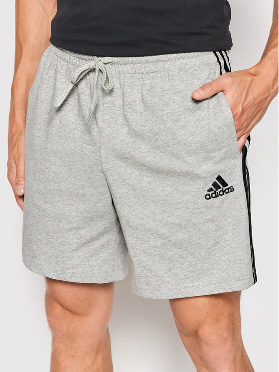 adidas adidas Спортивні шорти Aeroready Essentials 3-Stripes GK9990 Сірий Regular Fit