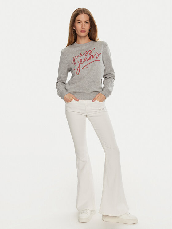 Guess Guess Mikina W4BQ17 KC811 Sivá Regular Fit