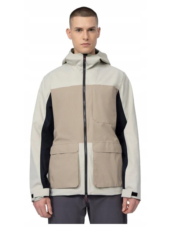 4F 4F Kurtka przejściowa KUM060 Beżowy Comfortable Fit