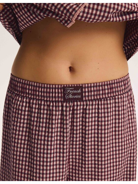 Esotiq Esotiq Piżama 45917 Brązowy Regular Fit