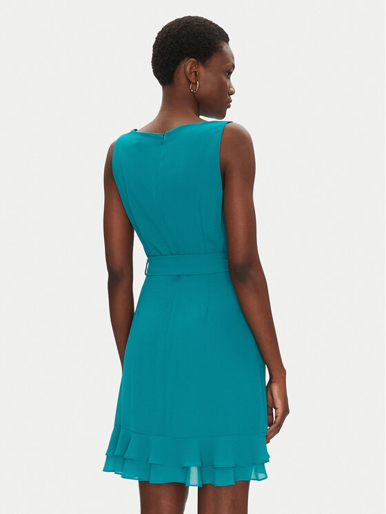 Morgan Morgan Rochie cocktail 241-ROSVAL M Turcoaz Regular Fit