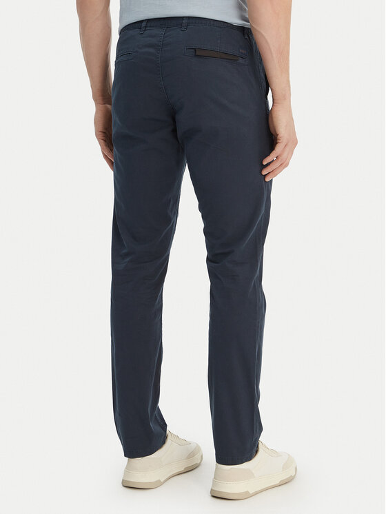 BOSS BOSS Chinosy Chino 50554754 Granatowy Slim Fit