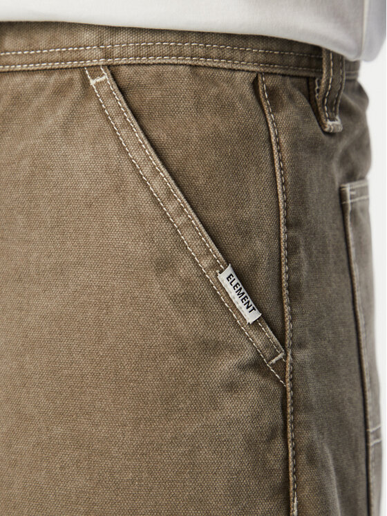 Element Element Szövet rövidnadrág Carpenter 12.6 ELYWS00138 Khaki Wide Leg
