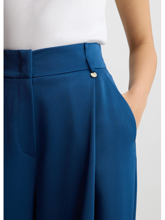 Liu Jo Liu Jo Pantalone da abito CA5272TS870X0648 Celeste Regular Fit