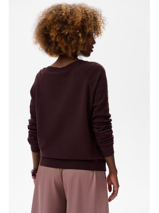 blue shadow blue shadow Sweter Joelle Brązowy Regular Fit