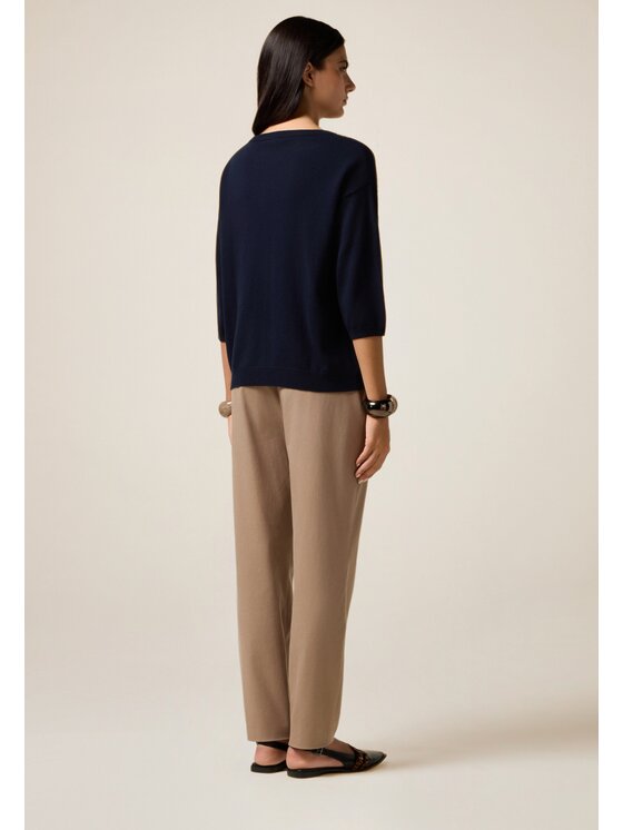 Oltre Oltre Cardigan M525E001902N034 Blu Regular Fit