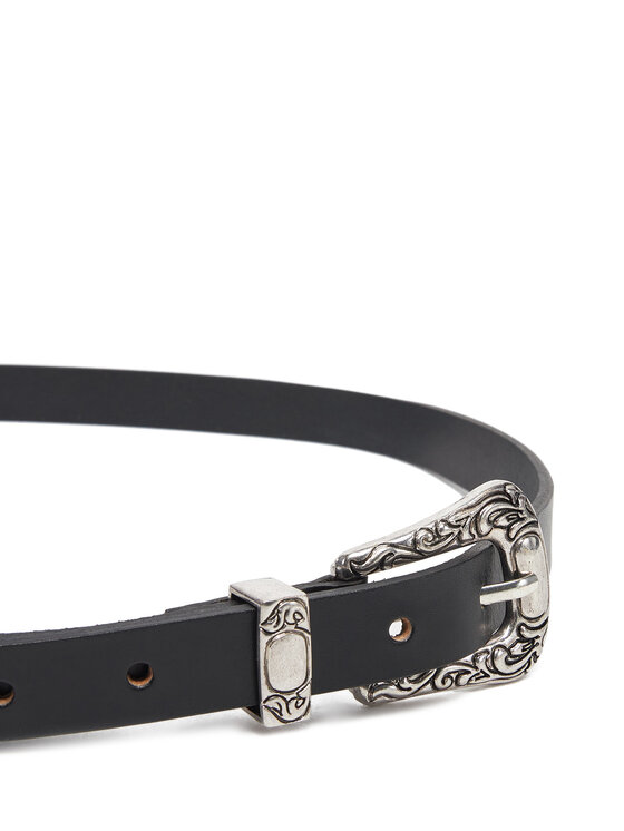ONLY ONLY Ženski pas Onlty Slim Leather Wester Jeans Belt Acc 15338269 Črna