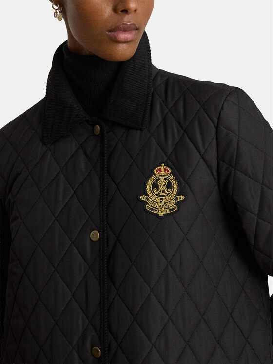 LAUREN RALPH LAUREN LAUREN RALPH LAUREN Преходно яке Crested 3/4 Quilt 297P18059001 Черен Regular Fit
