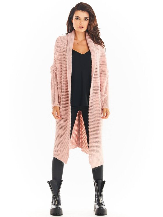 Awama Cardigan A391 Rosa Basic Fit