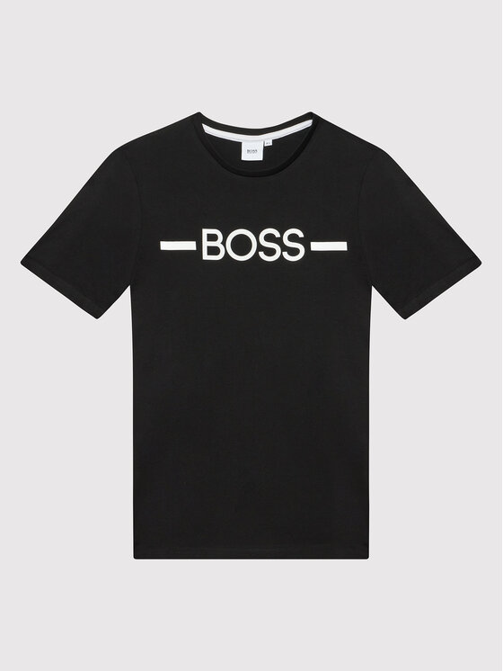 Boss T-Shirt J25N29 S Μαύρο Regular Fit