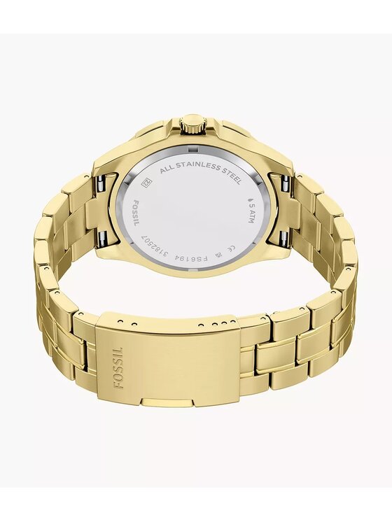 Fossil Fossil Zegarek FS6194 Złoty