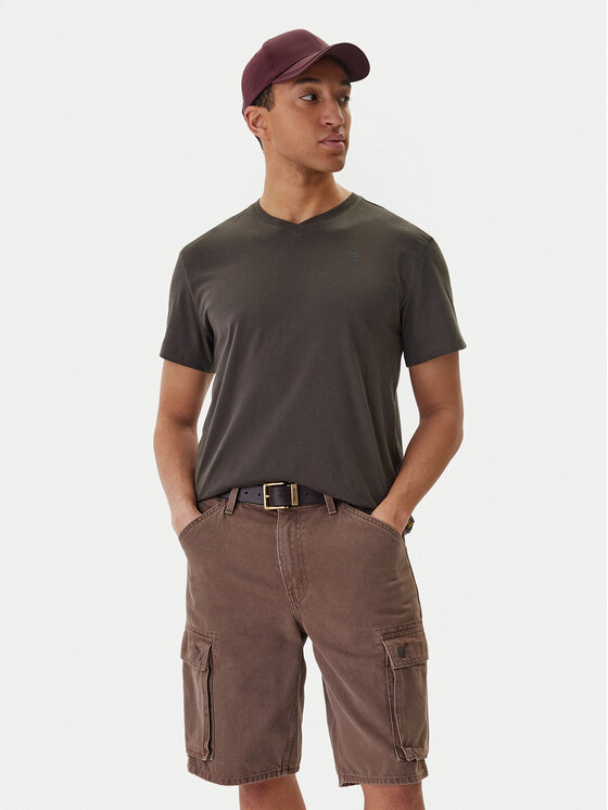G-Star Raw G-Star Raw T-Shirt Base-S D16412-336 Zielony Regular Fit