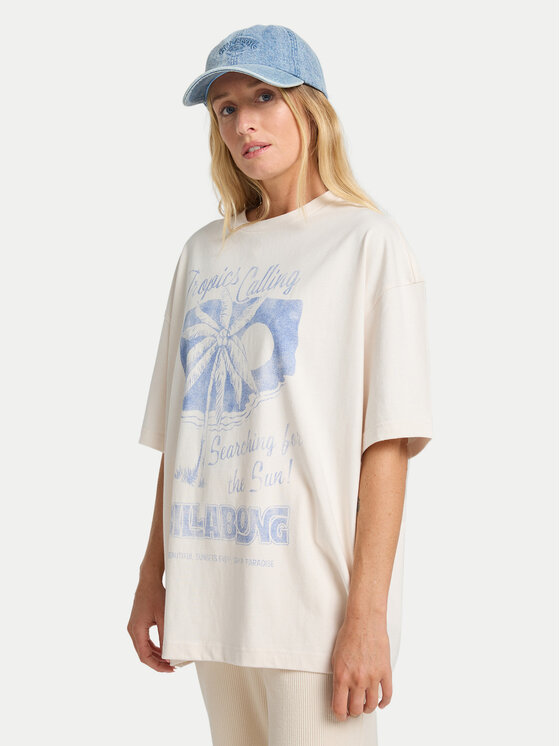 Billabong Billabong Тишърт This Sunny Time EBJZT00479 Бял Loose Fit