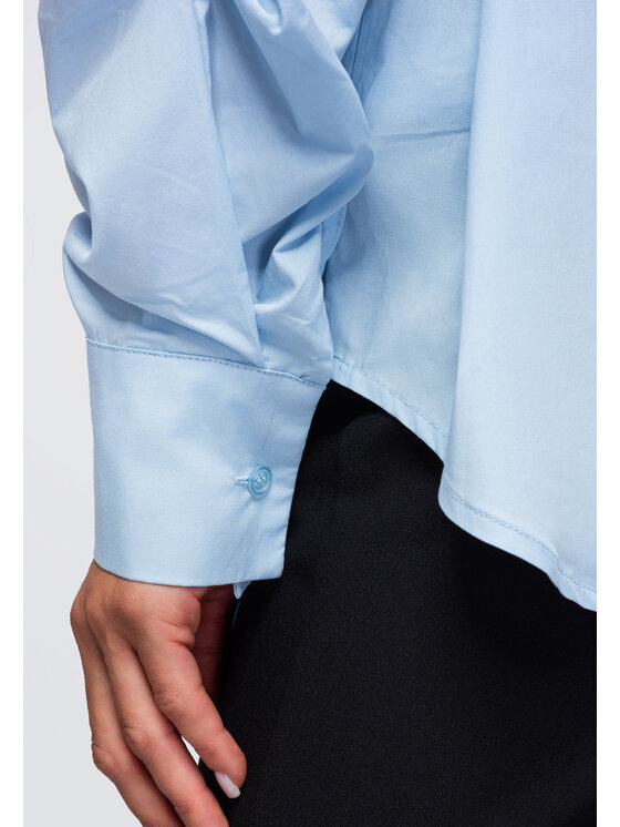 Ombre Ombre Koszula OW-SH-E0076 Niebieski Relaxed Fit