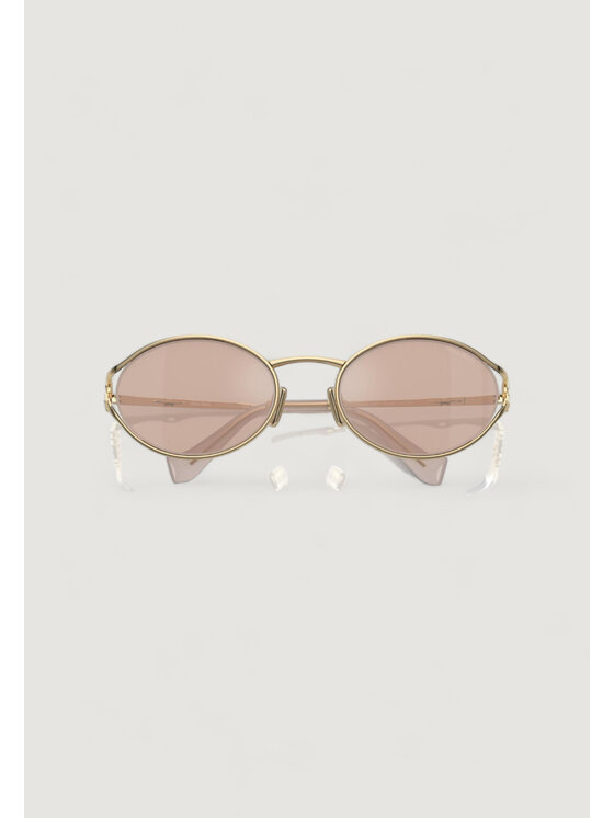 Miu Miu Miu Miu Okulary przeciwsłoneczne 0MU 52YS ZVN20F Złoty