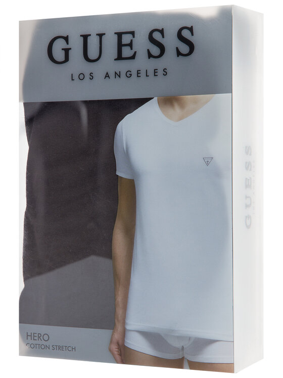Guess Guess T-Shirt U97M01 JR003 Schwarz Slim Fit