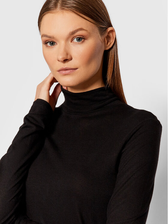 United Colors Of Benetton United Colors Of Benetton Rollkragenpullover 3AOHE2281 Schwarz Regular Fit