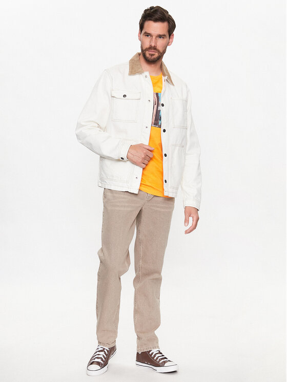 Jack&Jones Jack&Jones Jeansjacke Steel 12231171 Écru Regular Fit