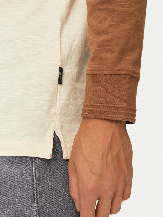 INDICODE INDICODE Hosszú ujjú Canton 45-657 Barna Regular Fit