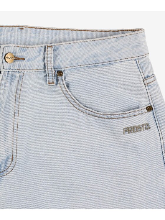 PROSTO. PROSTO. Jeansy Baggy Overdyed Niebieski Baggy Fit