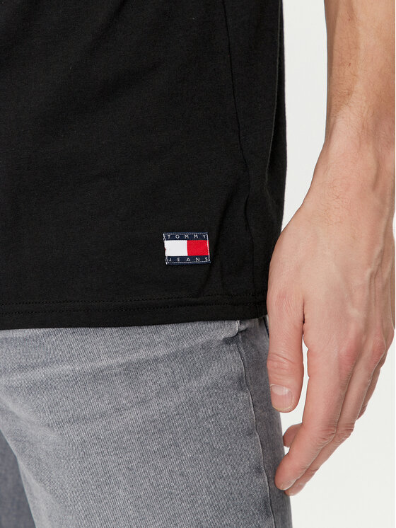 Tommy Jeans Tommy Jeans 2er-Set T-Shirts UM0UM03157 Schwarz Regular Fit