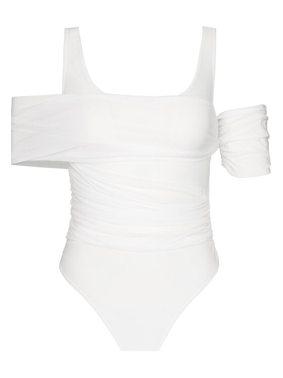 PINKO PINKO Bodijs Bella 104832 A2H1 Balts Regular Fit