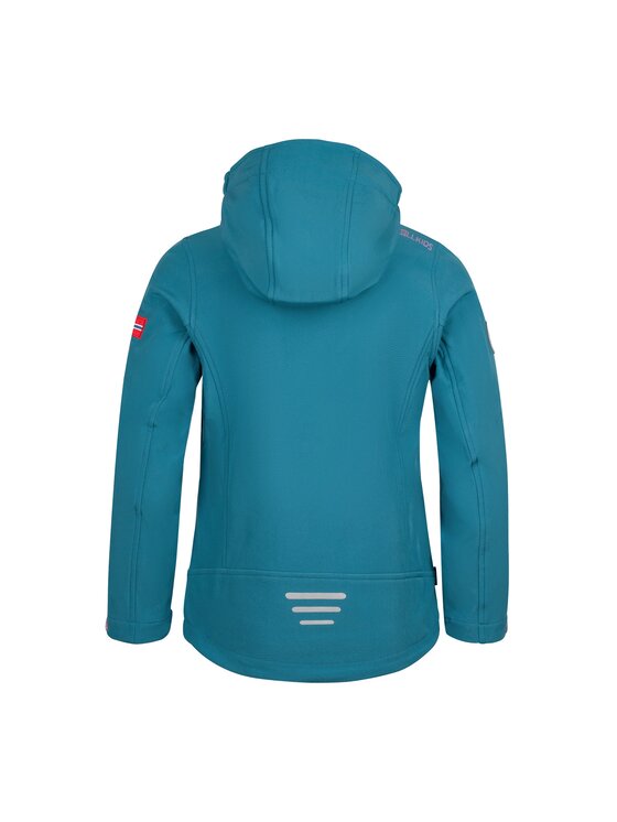 Trollkids Trollkids Kurtka softshell 175-334 Turkusowy Regular Fit