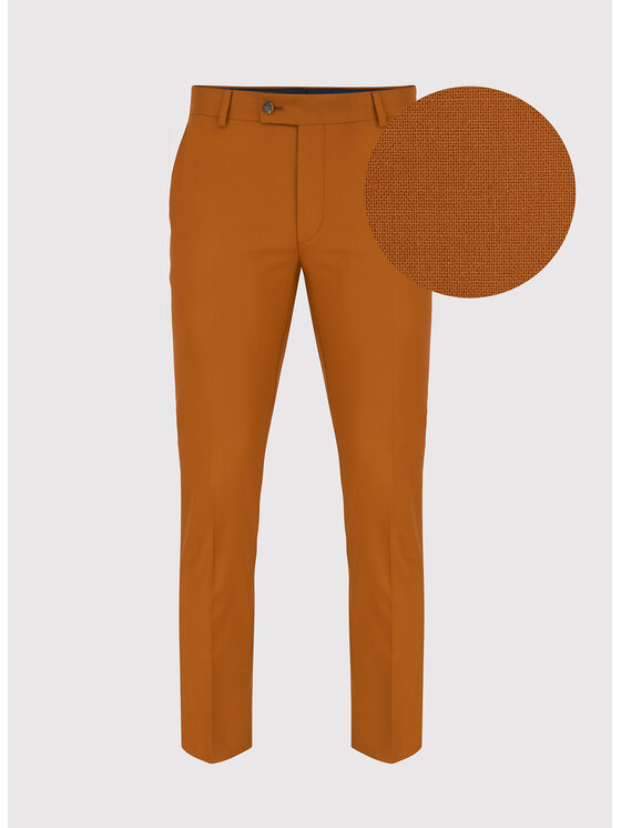 Pako Lorente Pako Lorente Spodnie garniturowe P22SF-6G-021 Pomarańczowy Slim Fit