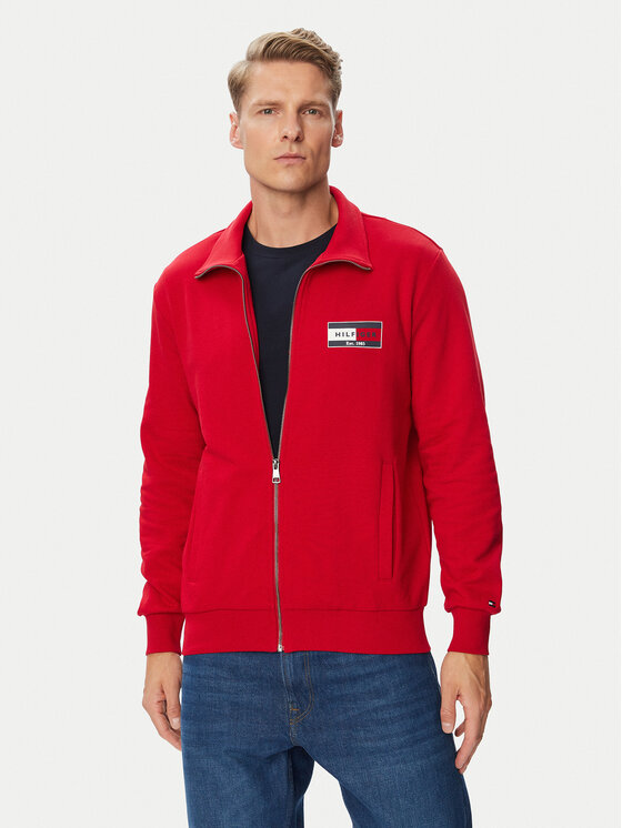 Tommy Hilfiger Tommy Hilfiger Суитшърт Brand Love MW0MW44941 Червен Regular Fit