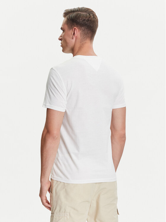 Tommy Jeans Tommy Jeans 2er-Set T-Shirts DM0DM20687 Écru Slim Fit