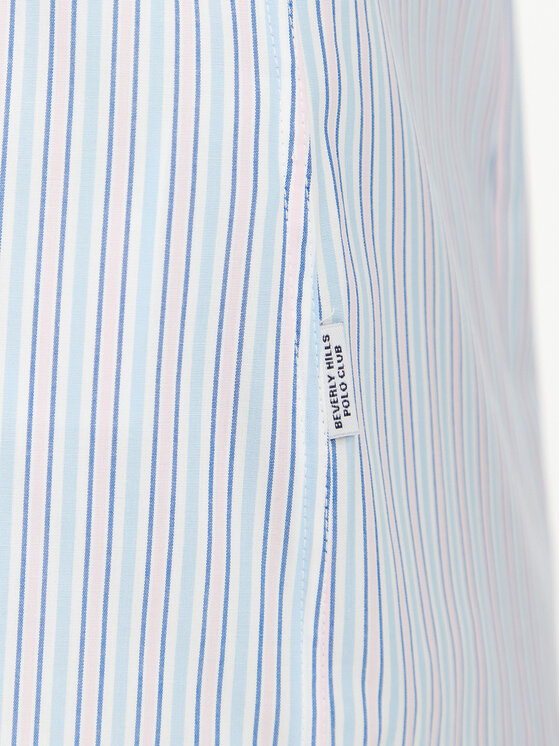 Beverly Hills Polo Club Beverly Hills Polo Club Košeľa P-SS26W-SH0005 Modrá Regular Fit