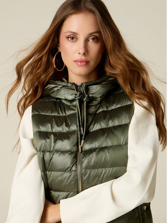 Oltre Oltre Kurtka puchowa F804R001531N035 Zielony Regular Fit