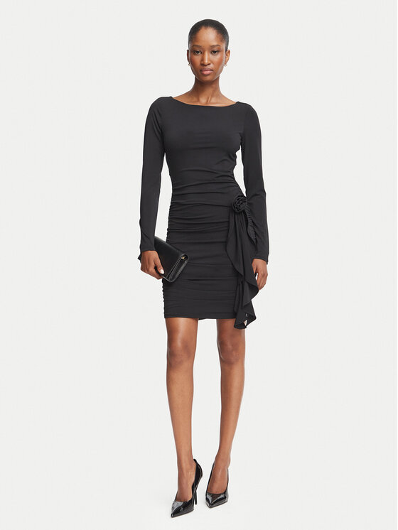 Guess Guess Коктейльна сукня W6BK19 K6104 Чорний Slim Fit
