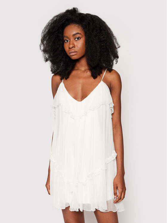 Vestito estivo RC12445 Bianco Regular Fit